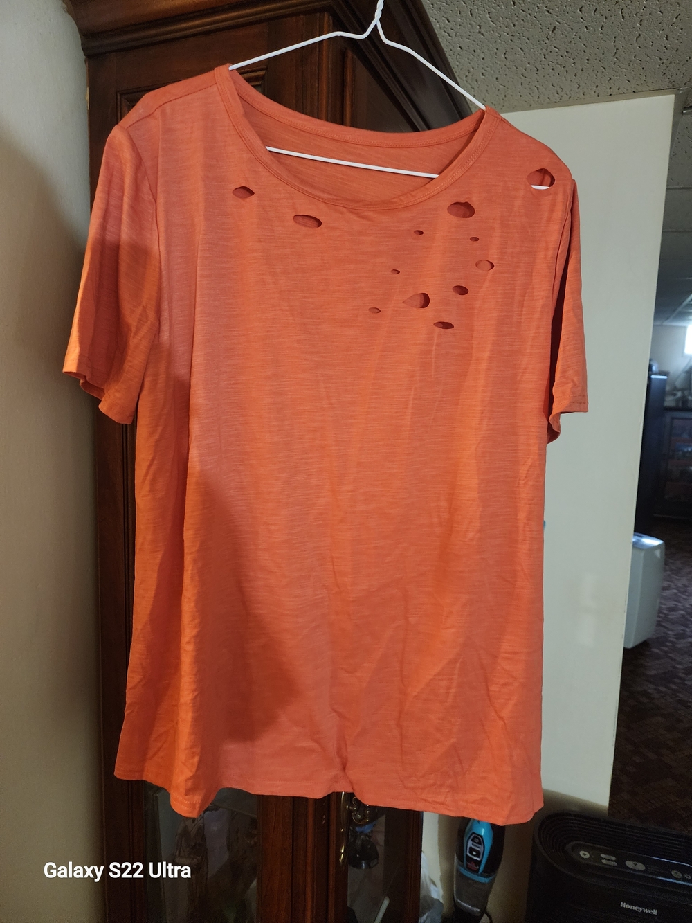 SHEIN Orange Short Sleeve Tee